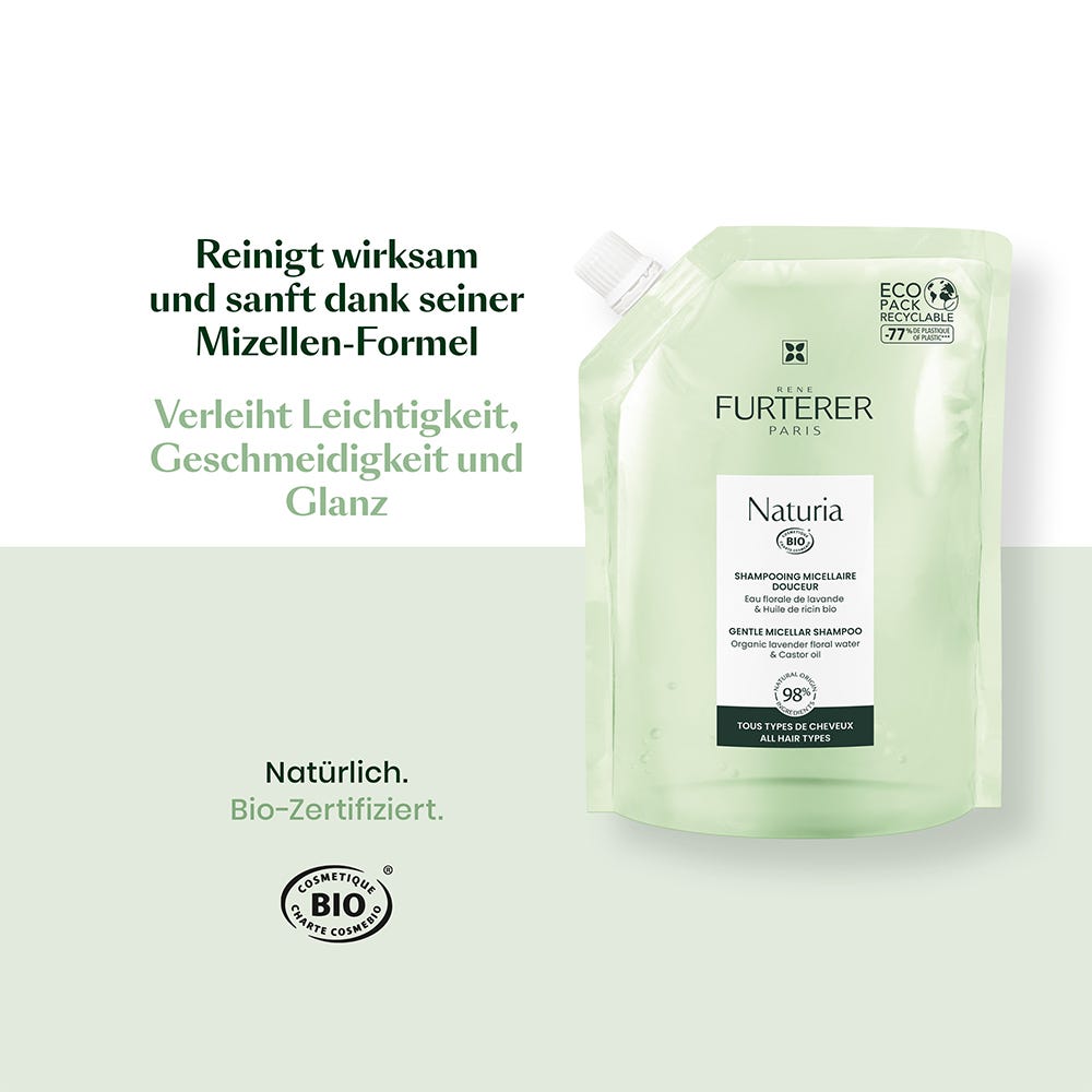 Rene Furterer Naturia Sanftes Mizellen-Shampoo 400 ml Refill