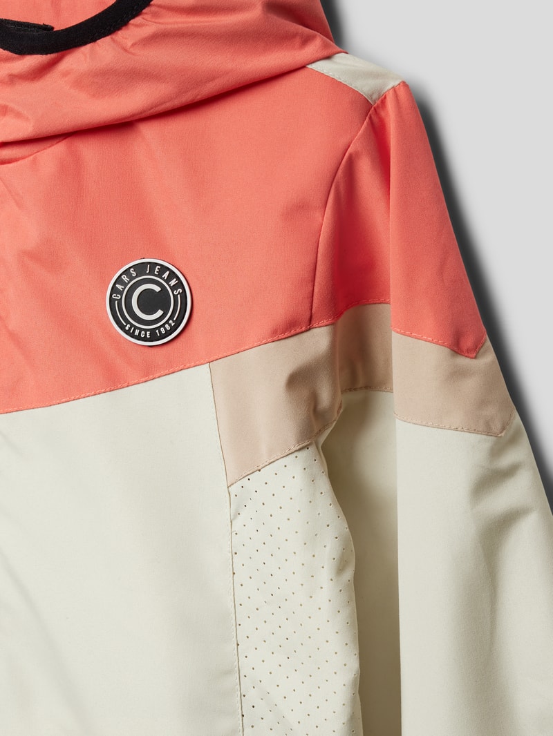 Jacke mit Kapuze Modell 'CALYA' in koralle