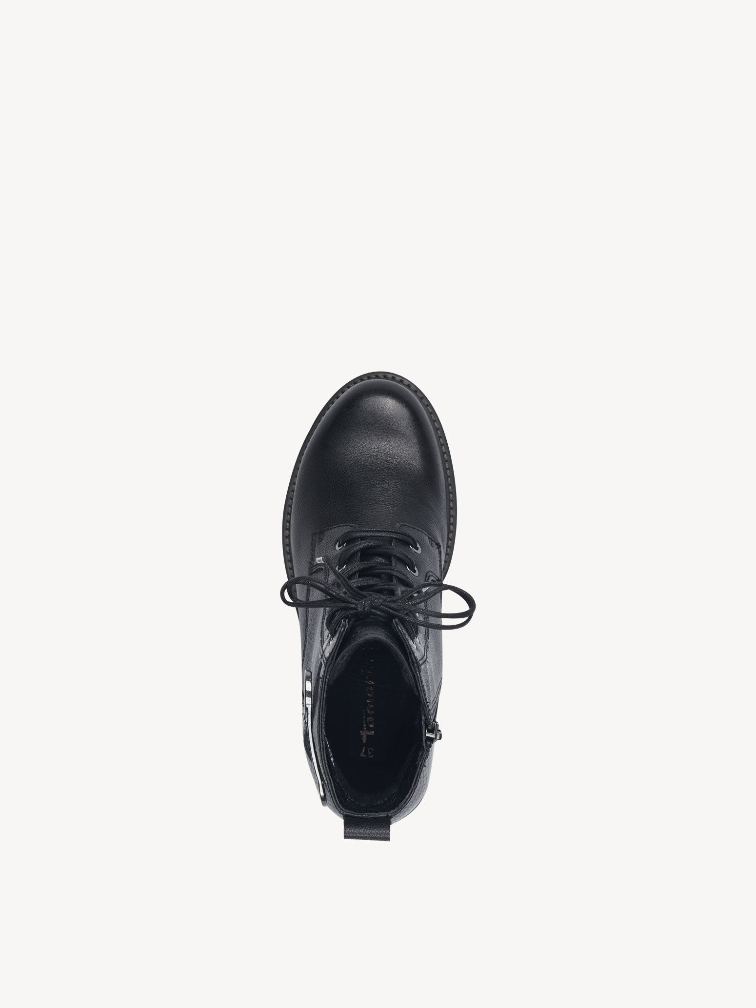 Bottine en cuir - noir