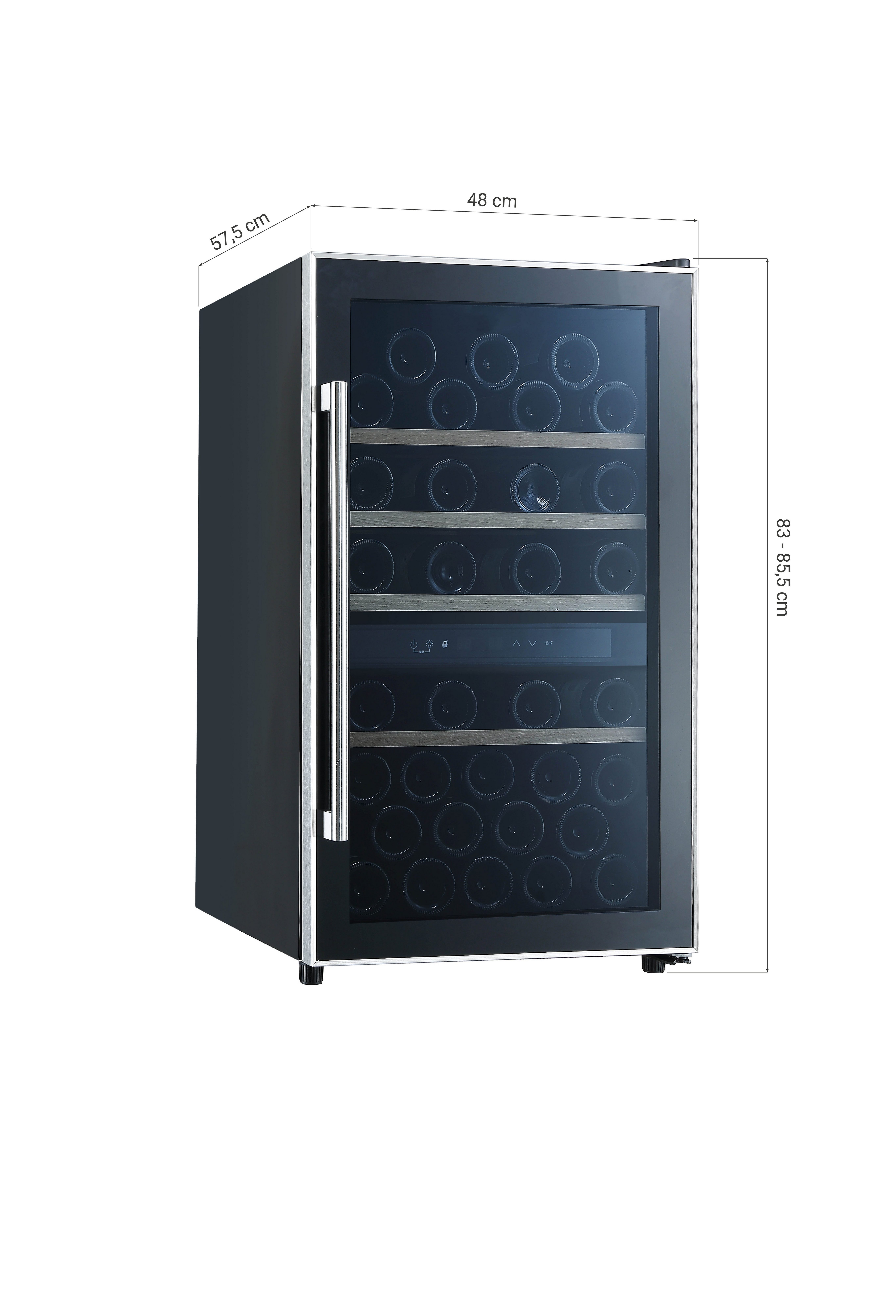 RESPEKTA Weintemperierschrank Weinkühlschrank WKS49, für 49 Standardflaschen á 0,75l