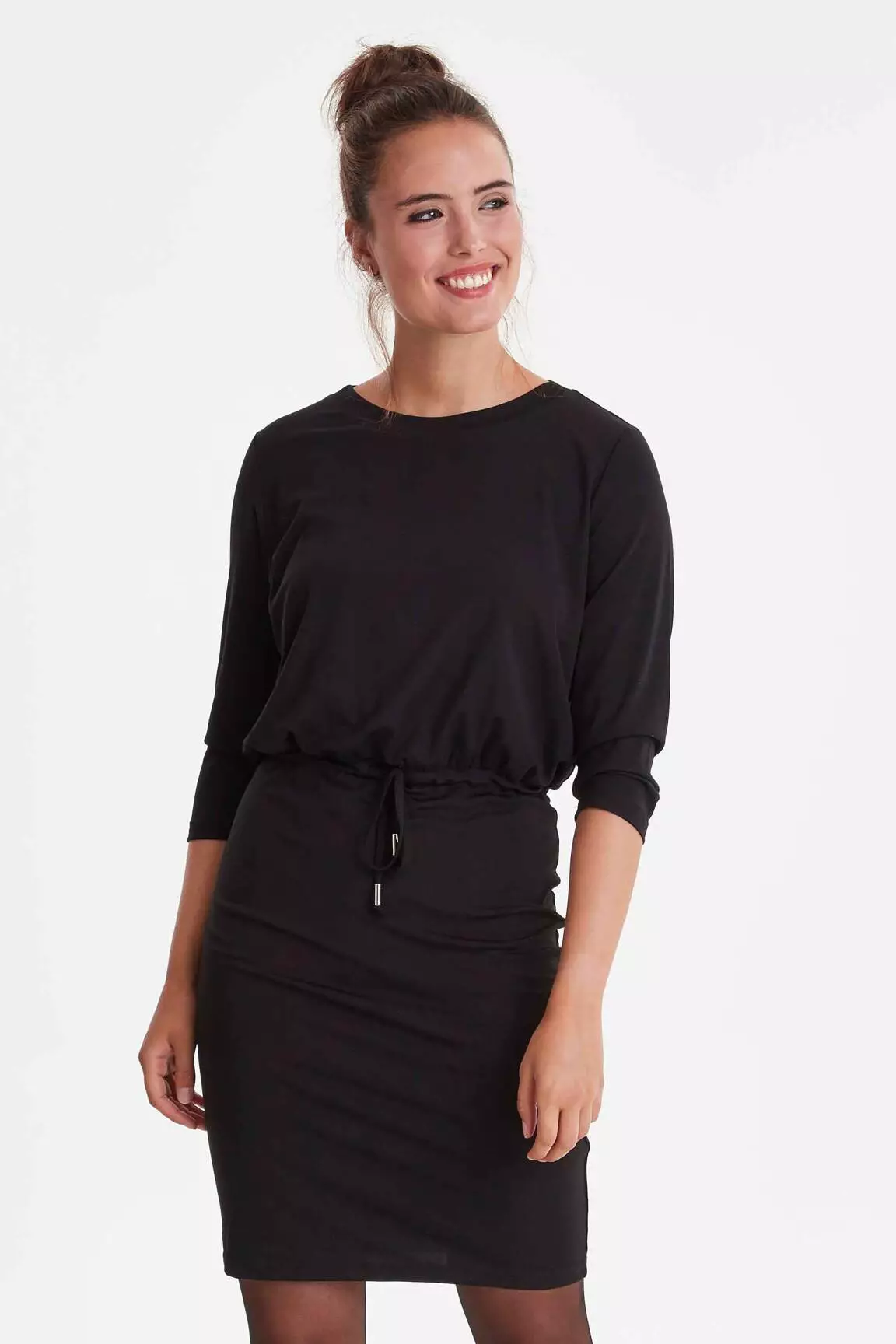 Fransa Robes Mi Longues Femme couleur noir