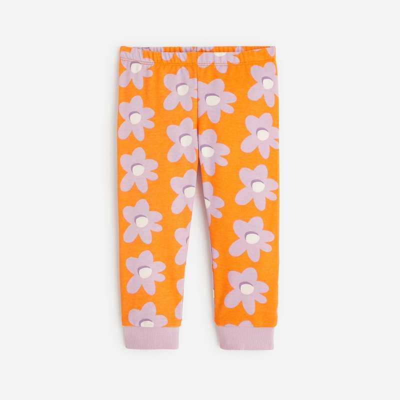 Pantalon fleuri bébé fille rose corail Catimini