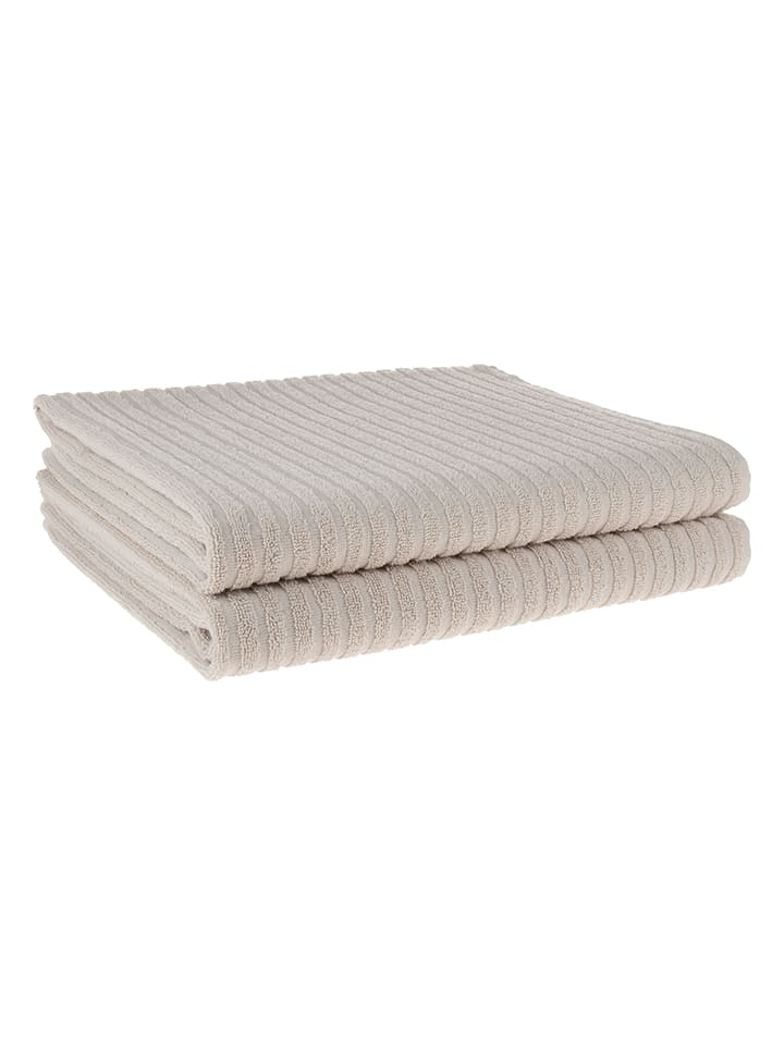 avance 2er-Set: Duschtücher in Beige - (L)140 x (B)70 cm günstig kaufen onesize