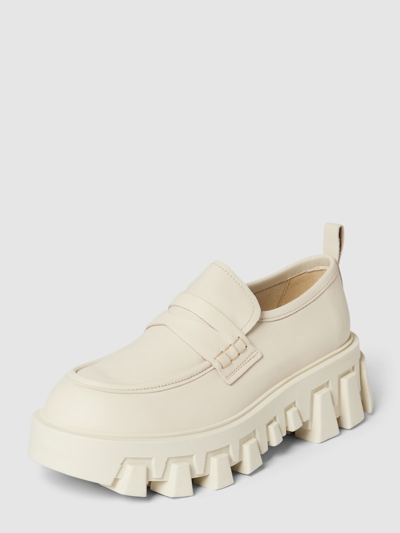 Sneaker mit profilierter Sohle Modell 'LOAFER' in beige