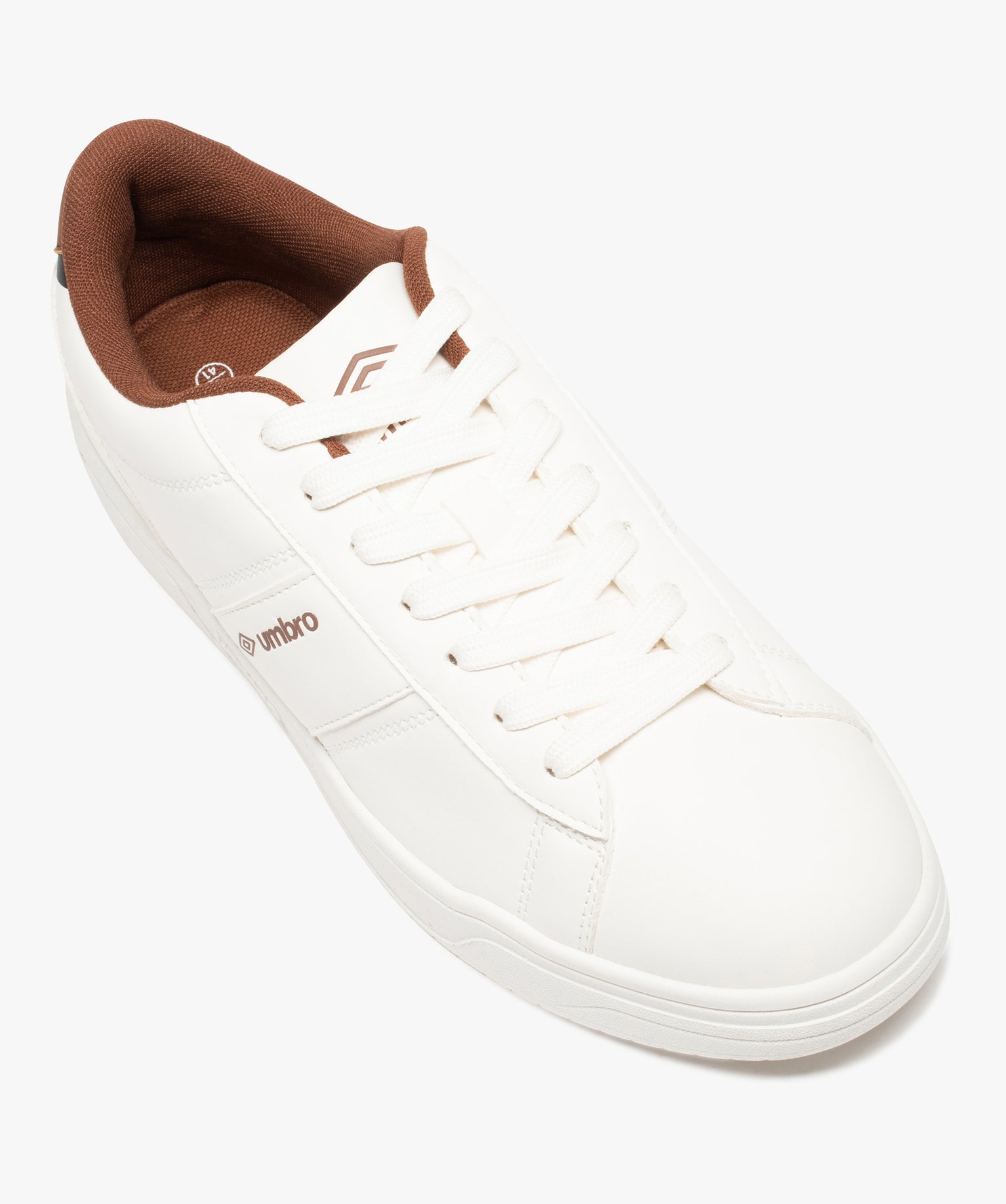 Tennis homme unies à lacets – Umbro Nabia blanc | GEMO