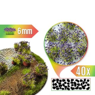 Unkrautbüschel Selbstklebend - Dunkelviolett 6 mm