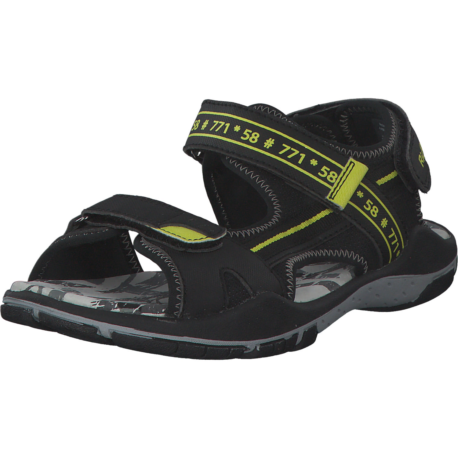 Richter 8005, Sandalen (Kinder), Kinder, Black/Neon