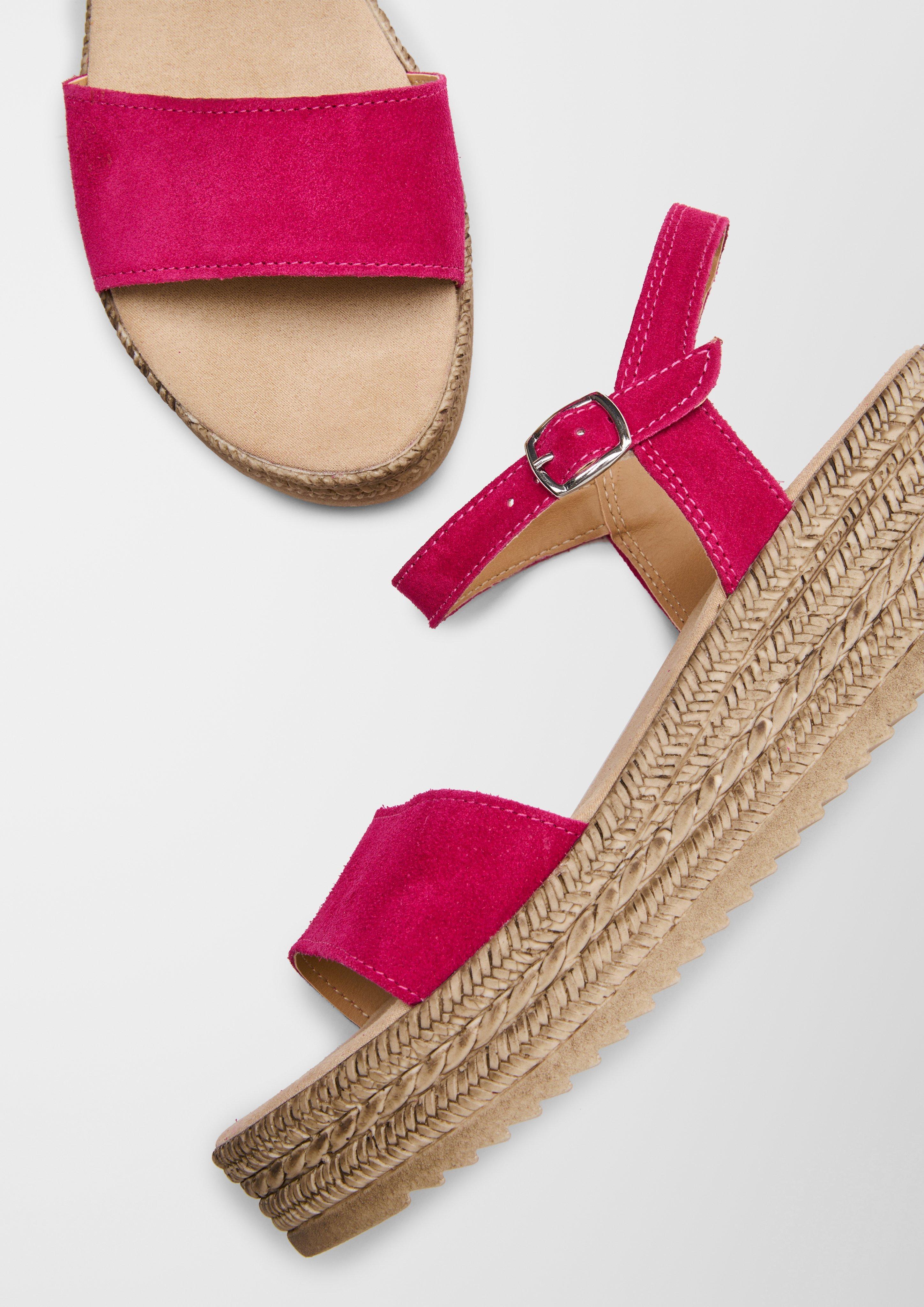 Plateau-Sandalen aus Leder  6007708-532