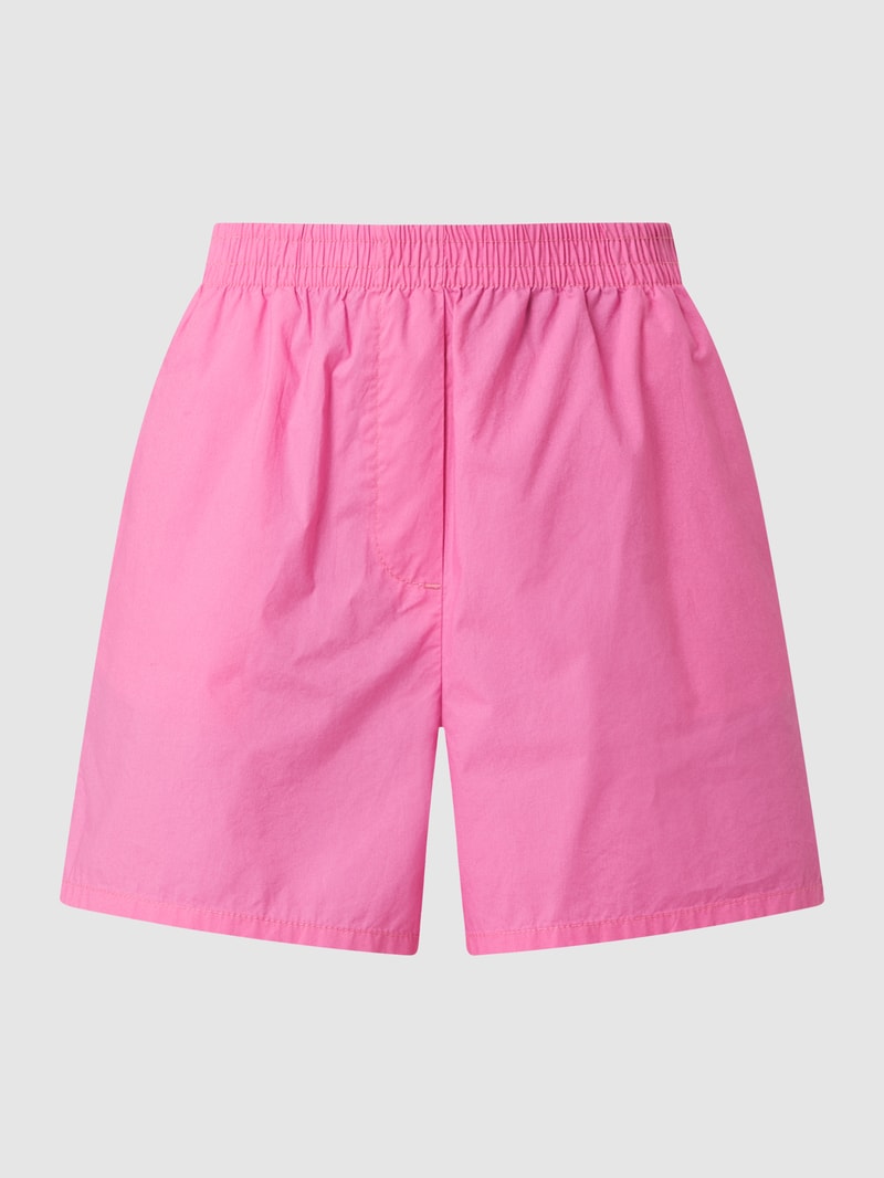 Shorts im unifarbenen Design in fuchsia