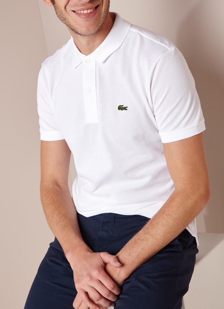 Tricou polo slim-fit Lacoste din piqué de bumbac