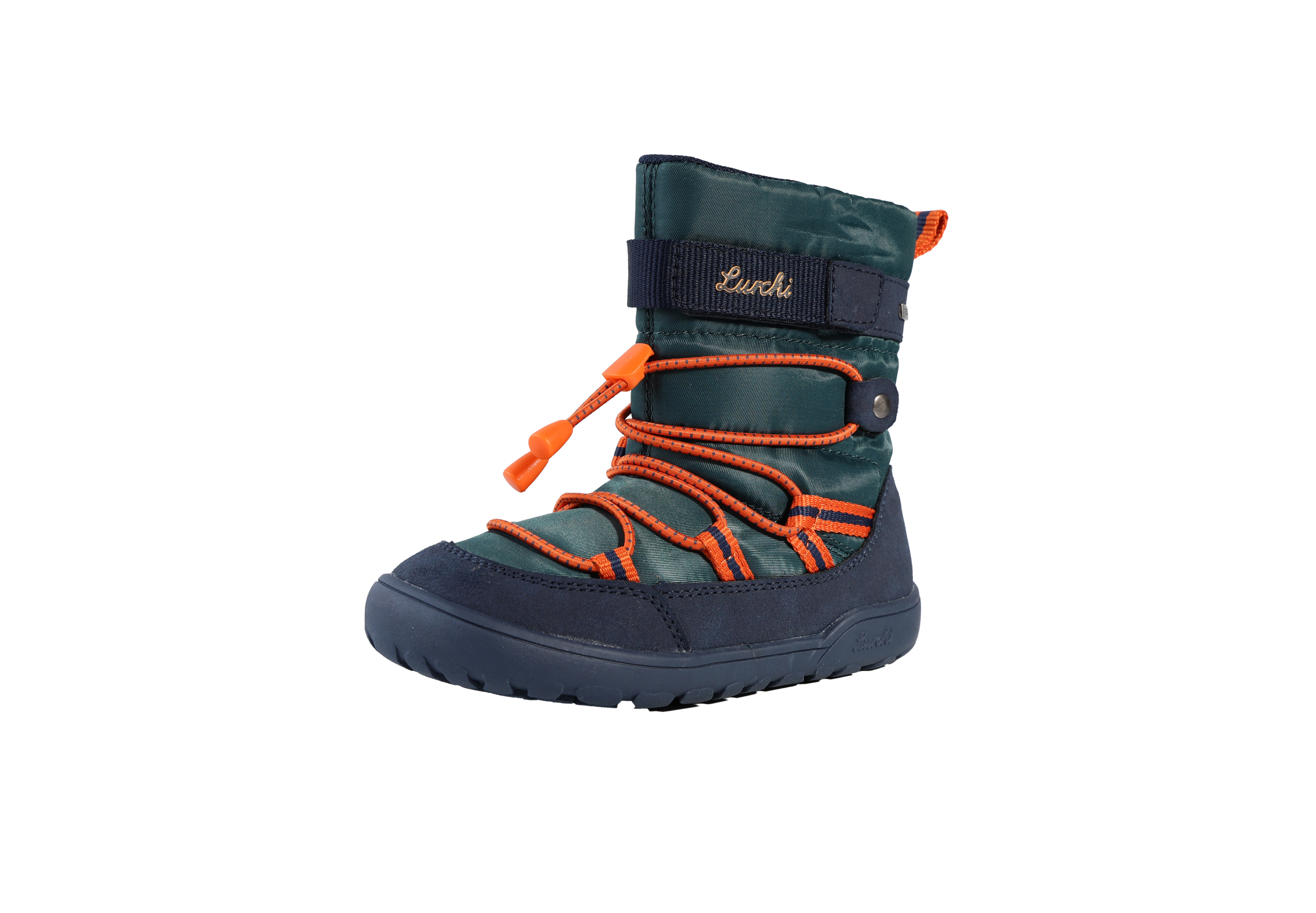 Lurchi Stiefelette Jace-TEX Barefoot - petrol-orange