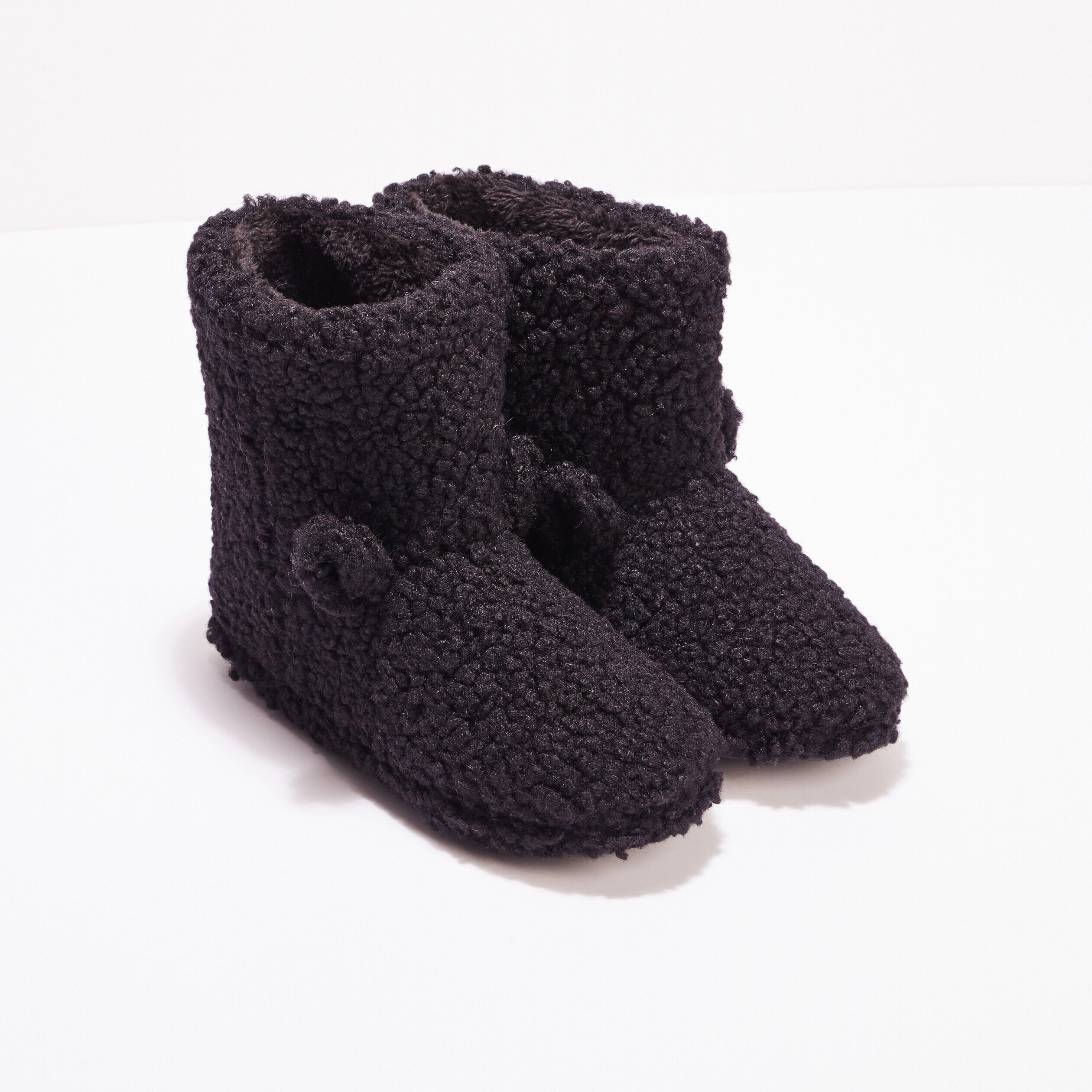 Chaussons bottines noir femme | Cache Cache