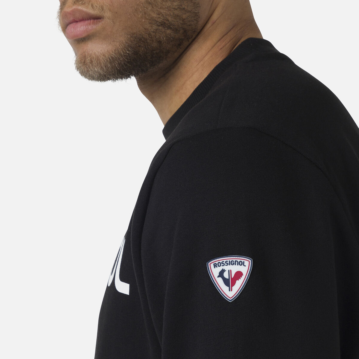 Herrensweatshirt mit Logo und Rundhalsausschnitt
