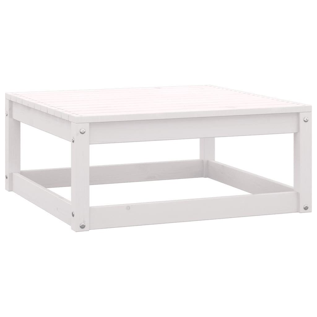 vidaXL Loungesofa 2-tlg. Garten-Lounge-Set mit Kissen Weiß Kiefer Massivholz, 1 Teile