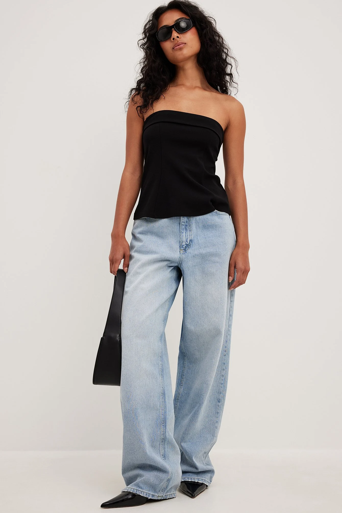 Lockere Jeans mit mittlerer Taille
