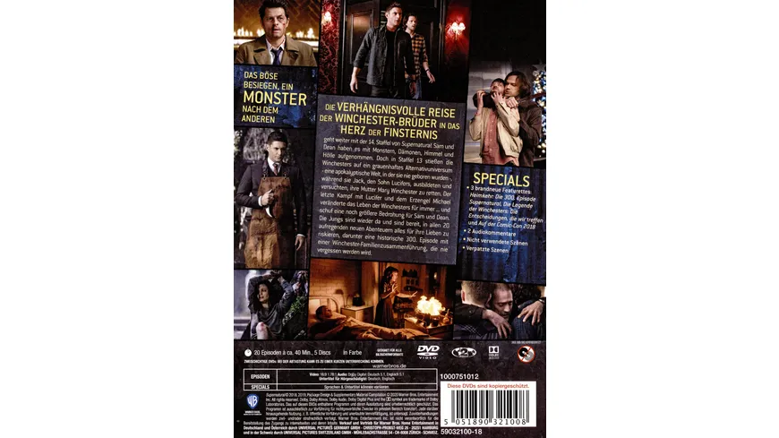 Supernatural: Staffel 14  [5 DVDs]