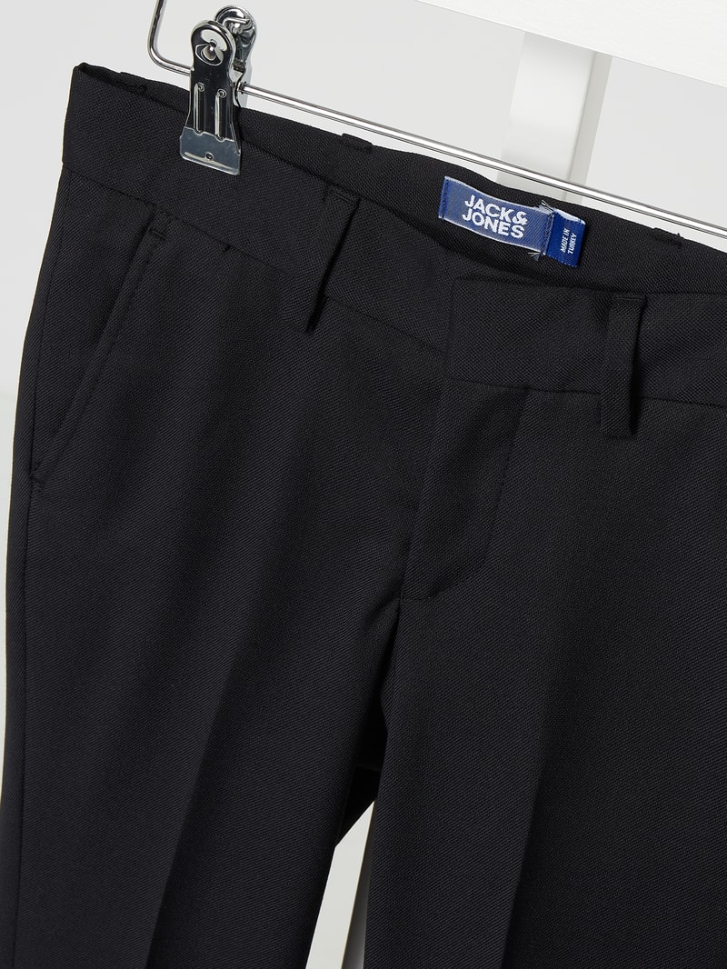 Regular Fit Anzughose mit Woll-Anteil Modell 'Solaris' in schwarz