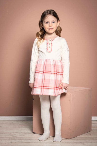 Kleid, beige für Mädchen