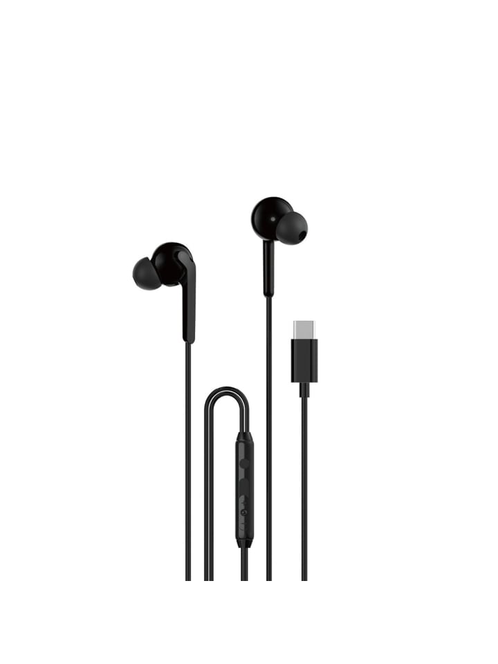 COFI 1453 Kabelgebundener USB-C In-Ear-Kopfhörer 1,2 m in Schwarz günstig kaufen 120 cm
