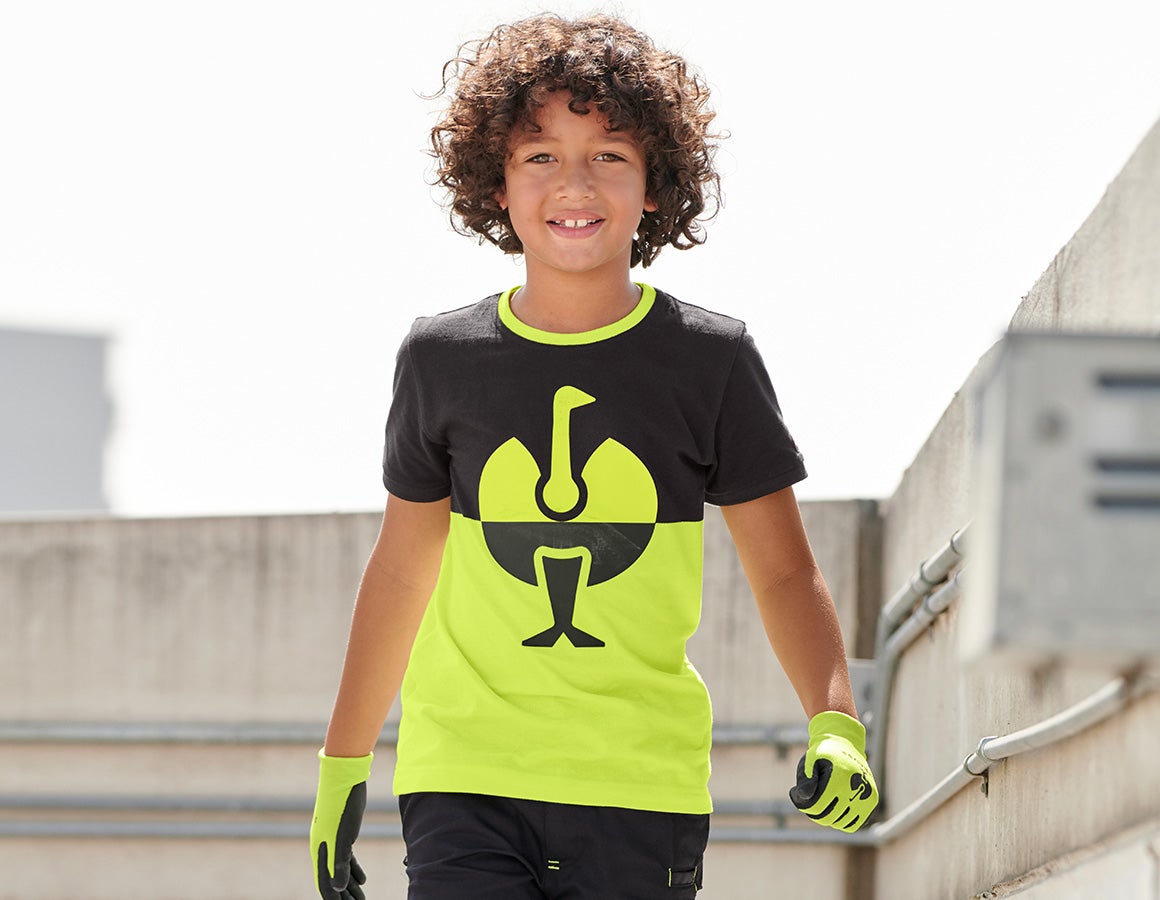 e.s. Piqué-Shirt colourblock, Kinder