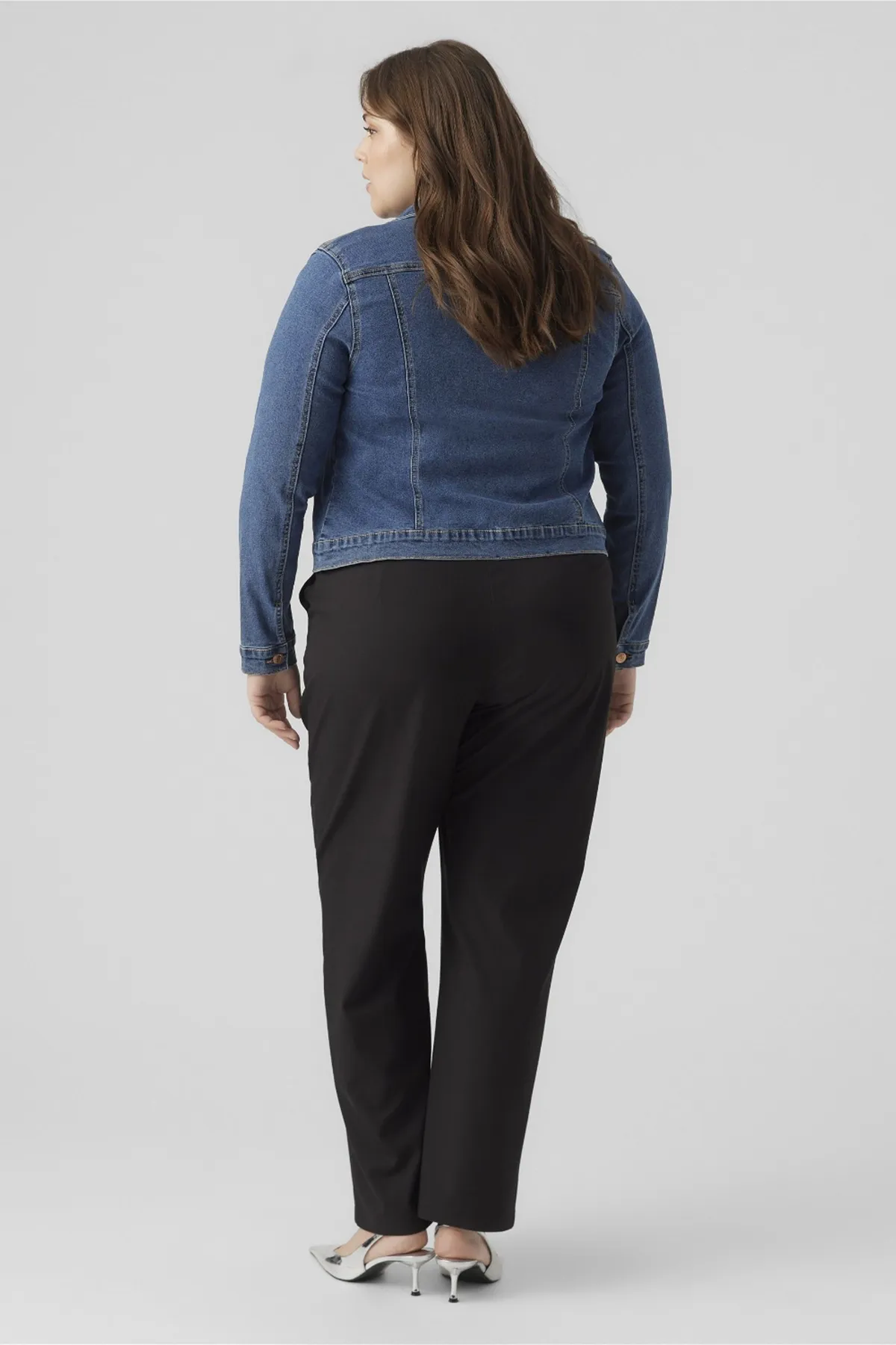 Veromoda Curve  Große Größen in Jacke - Blau - Regular Fit