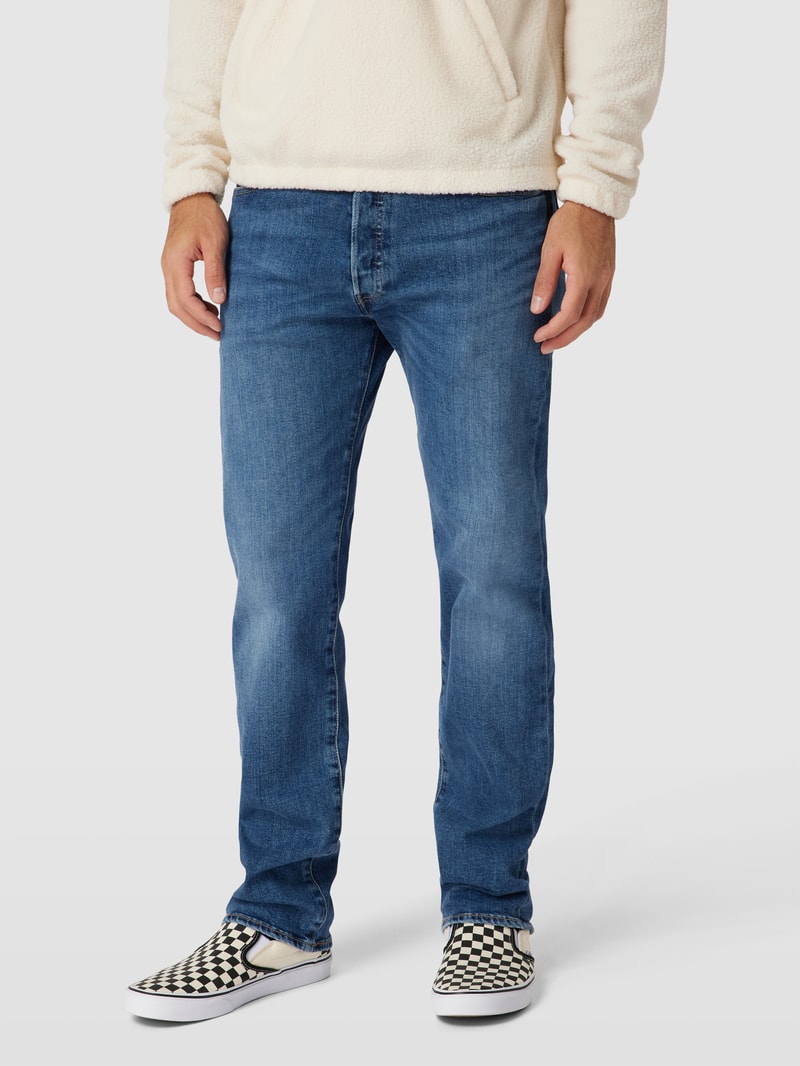Straight Fit Jeans im 5-Pocket-Design Modell '501' in jeans