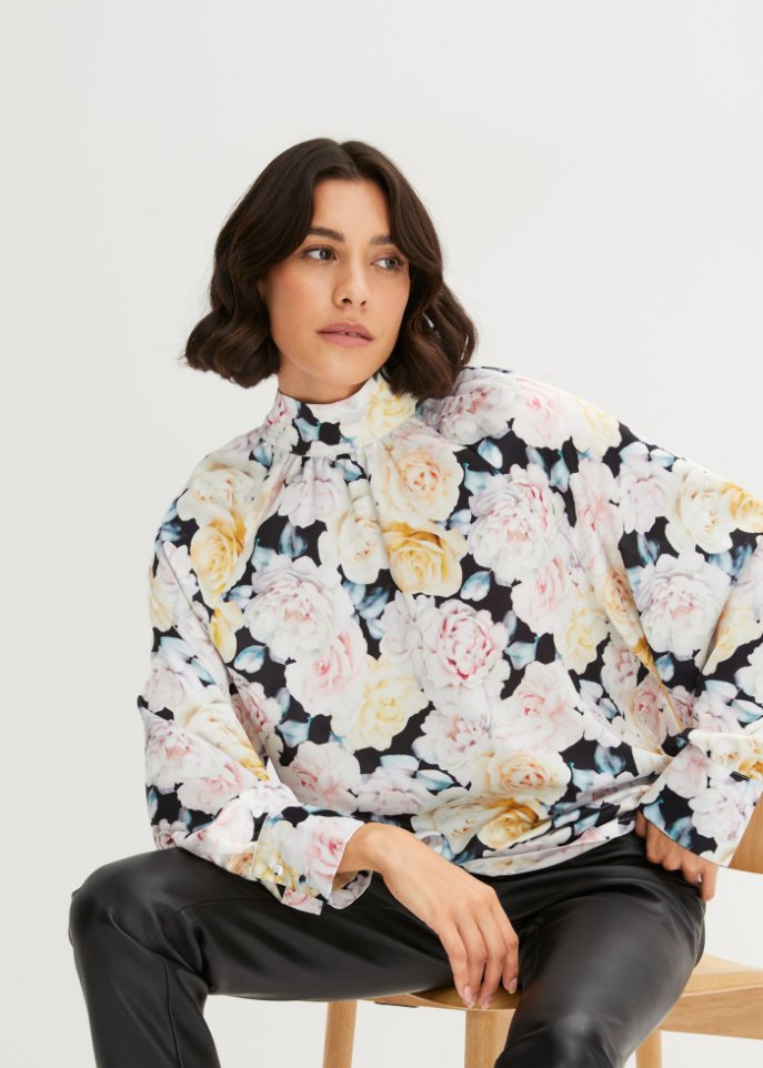 Bluse mit Ballonärmeln