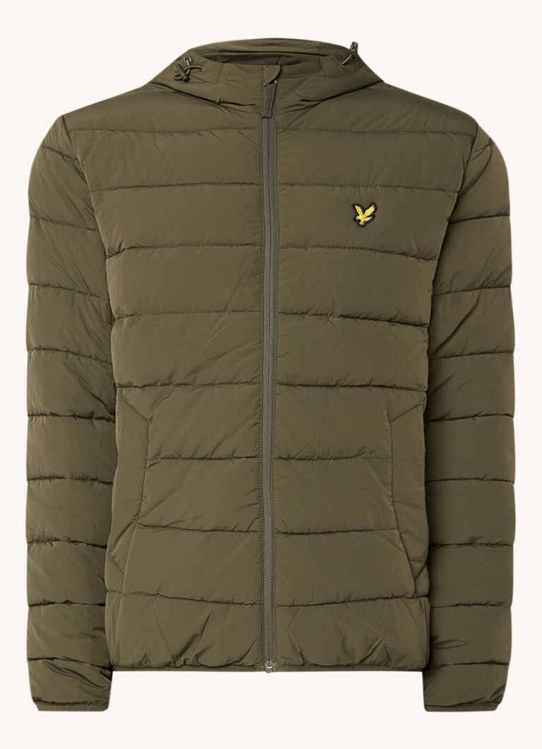 Jachetă matlasată cu glugă și logo Lyle & Scott