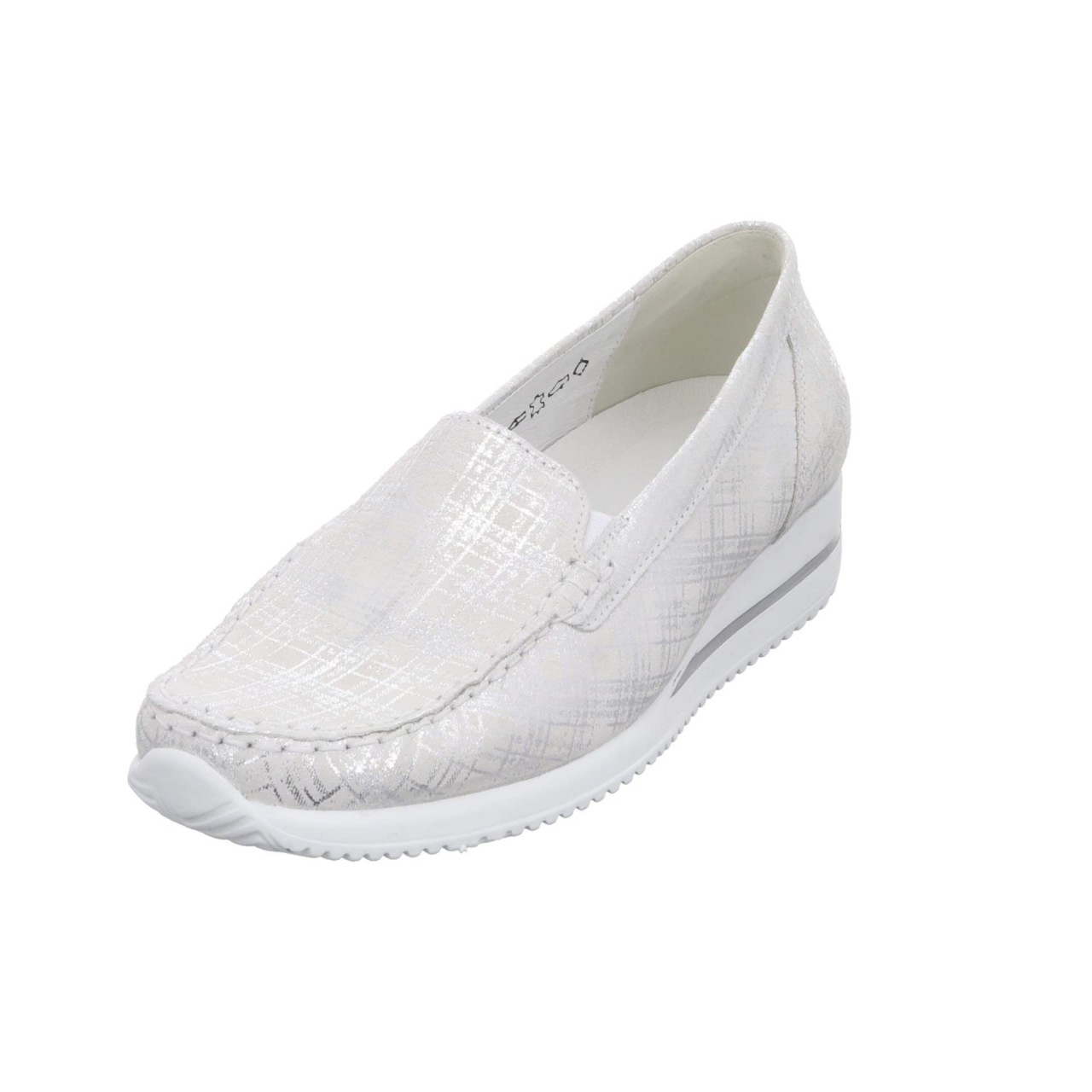WALDLÄUFER Klassische Slipper weiss HIMONA
