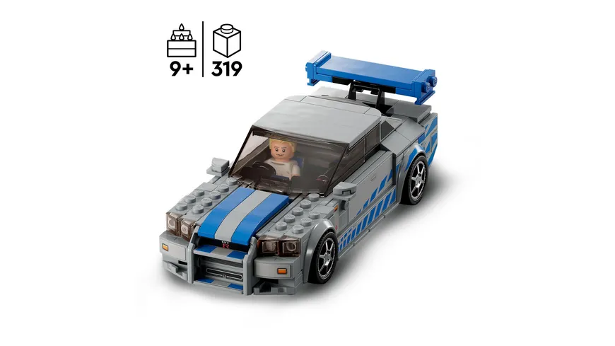 LEGO Speed Champions 76917 2 Fast 2 Furious Nissan Skyline GT-R (R34)