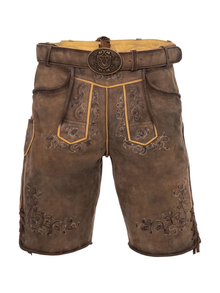 KRÜGER Lederhose 961267 in braun günstig kaufen