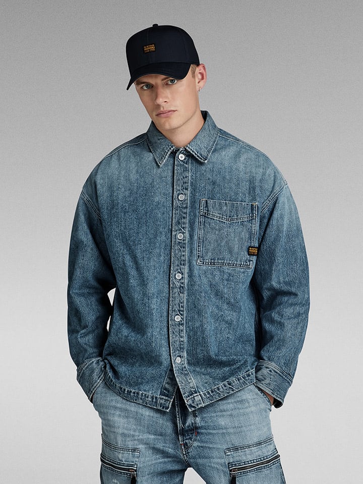 G-Star Jeansjacke in Blau günstig kaufen