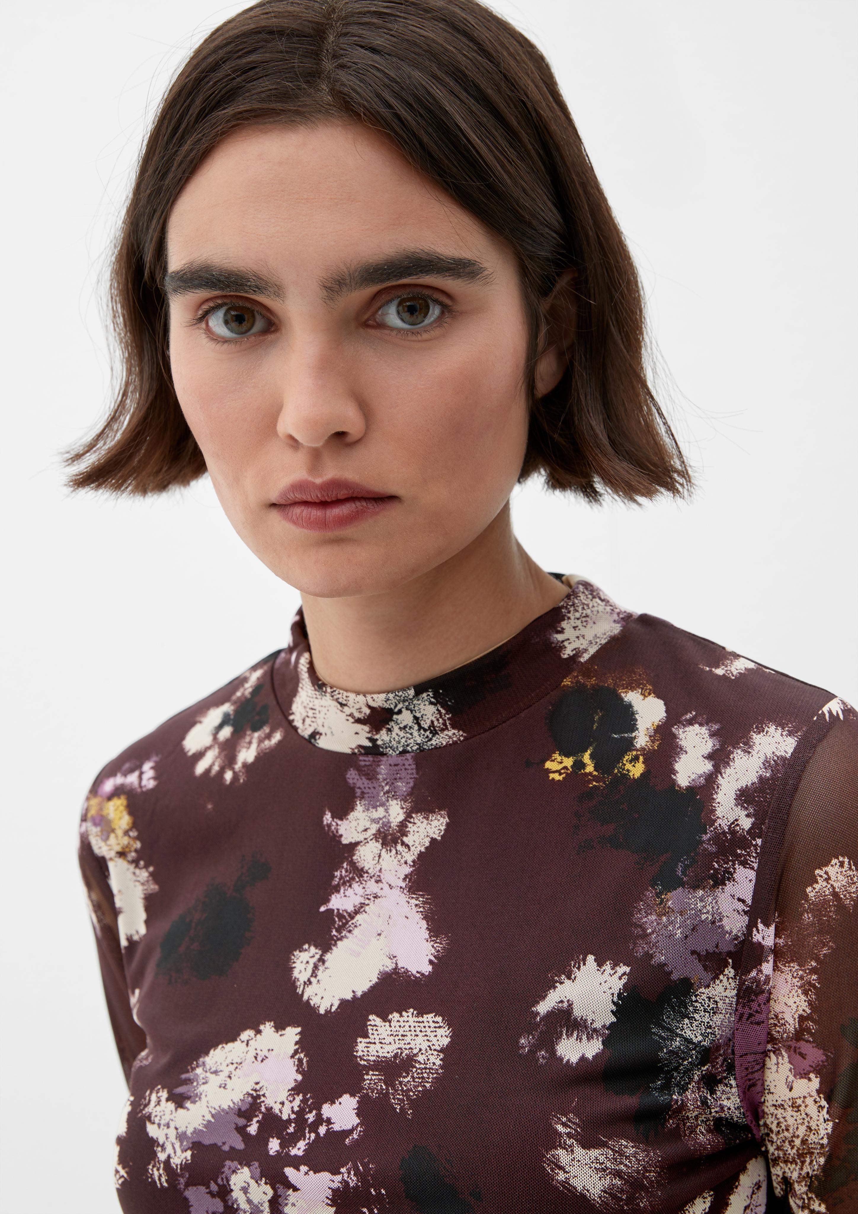 Mesh-Shirt mit Alloverprint  2121078-49A0