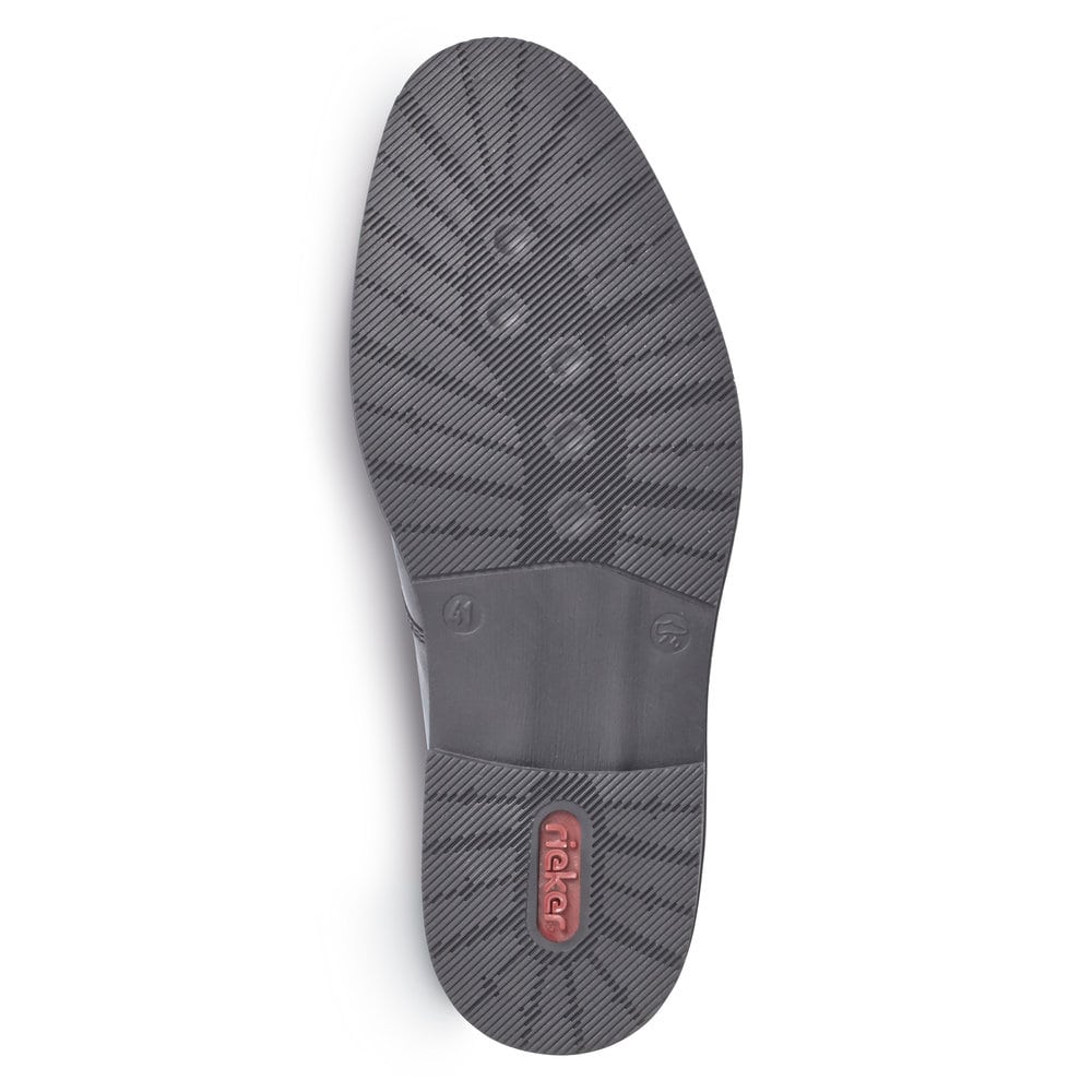 Rieker Herren Schnürschuhe glanzschwarz
