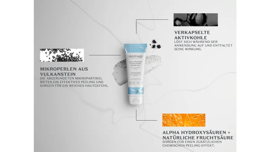 SKINTSUGI Jeju Volcanic Exfoliating Micro Gel 75 ml