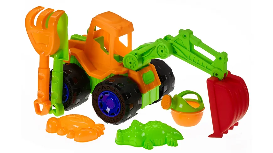 Müller - Toy Place - Sanset Bagger 6-teilig, 1 Set, sortiert