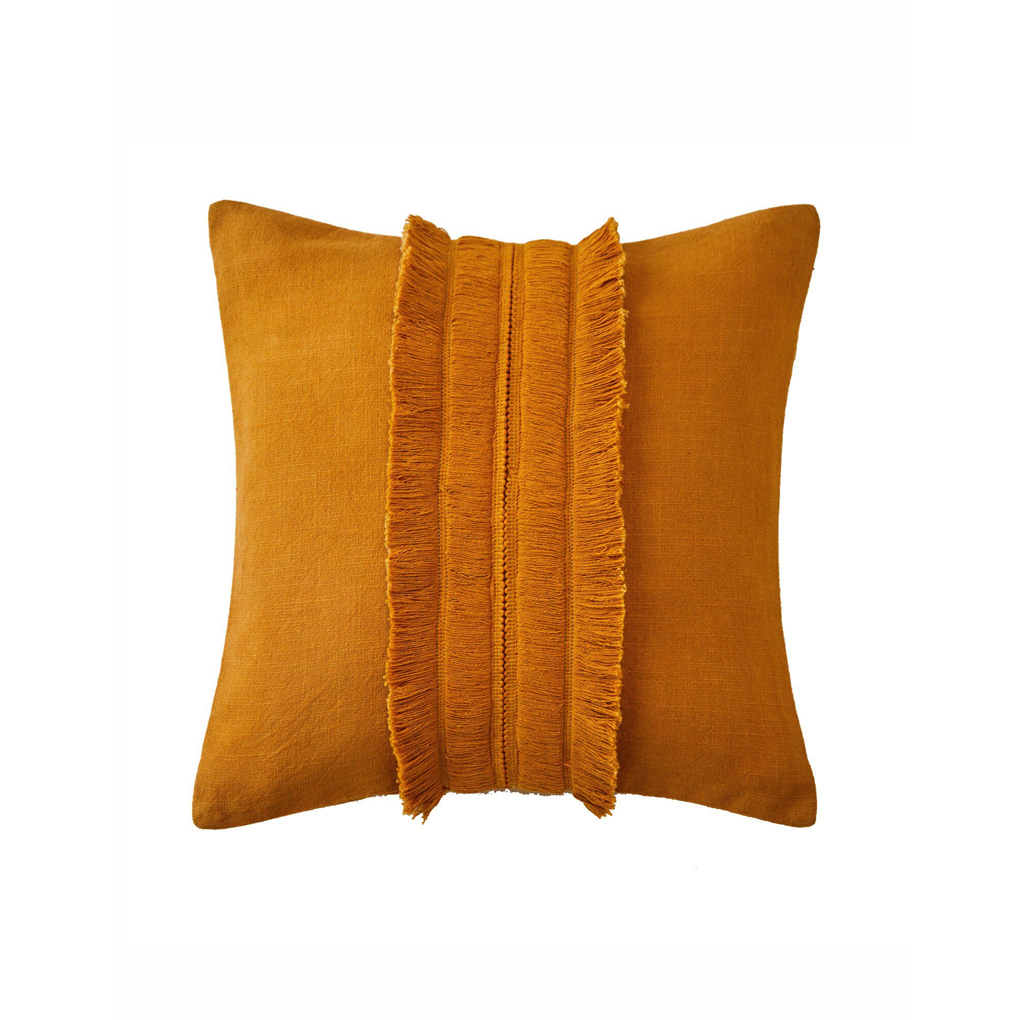 Coussin avec galon franges