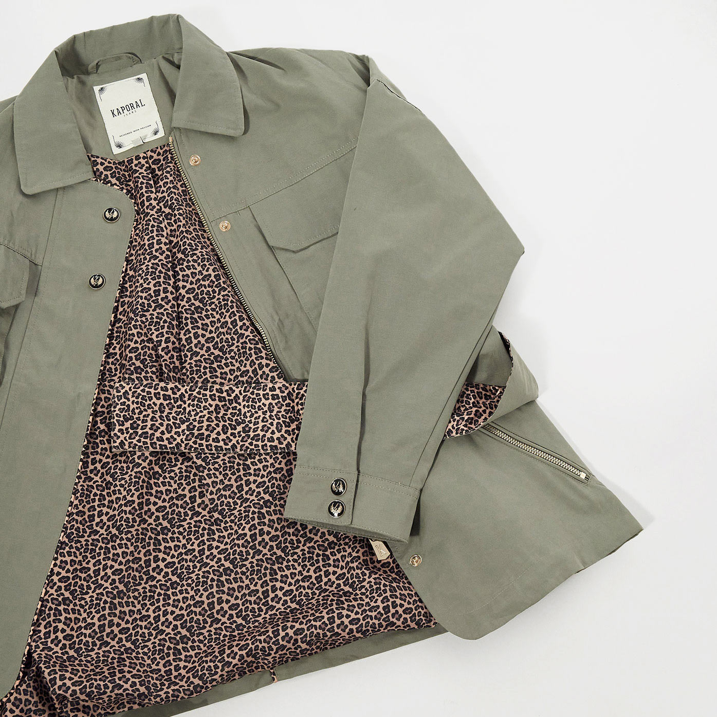 PARON  Veste  kaki  Femme