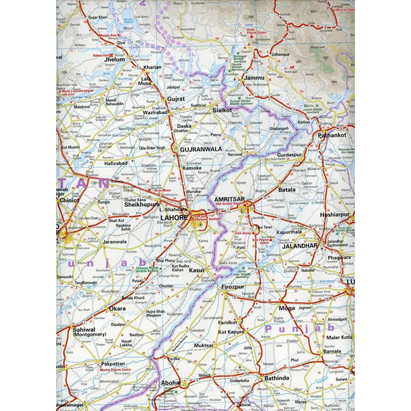 Reise Know-How Landkarte Indien, Nordwest 1 : 1.300.000 - Straßenkarte