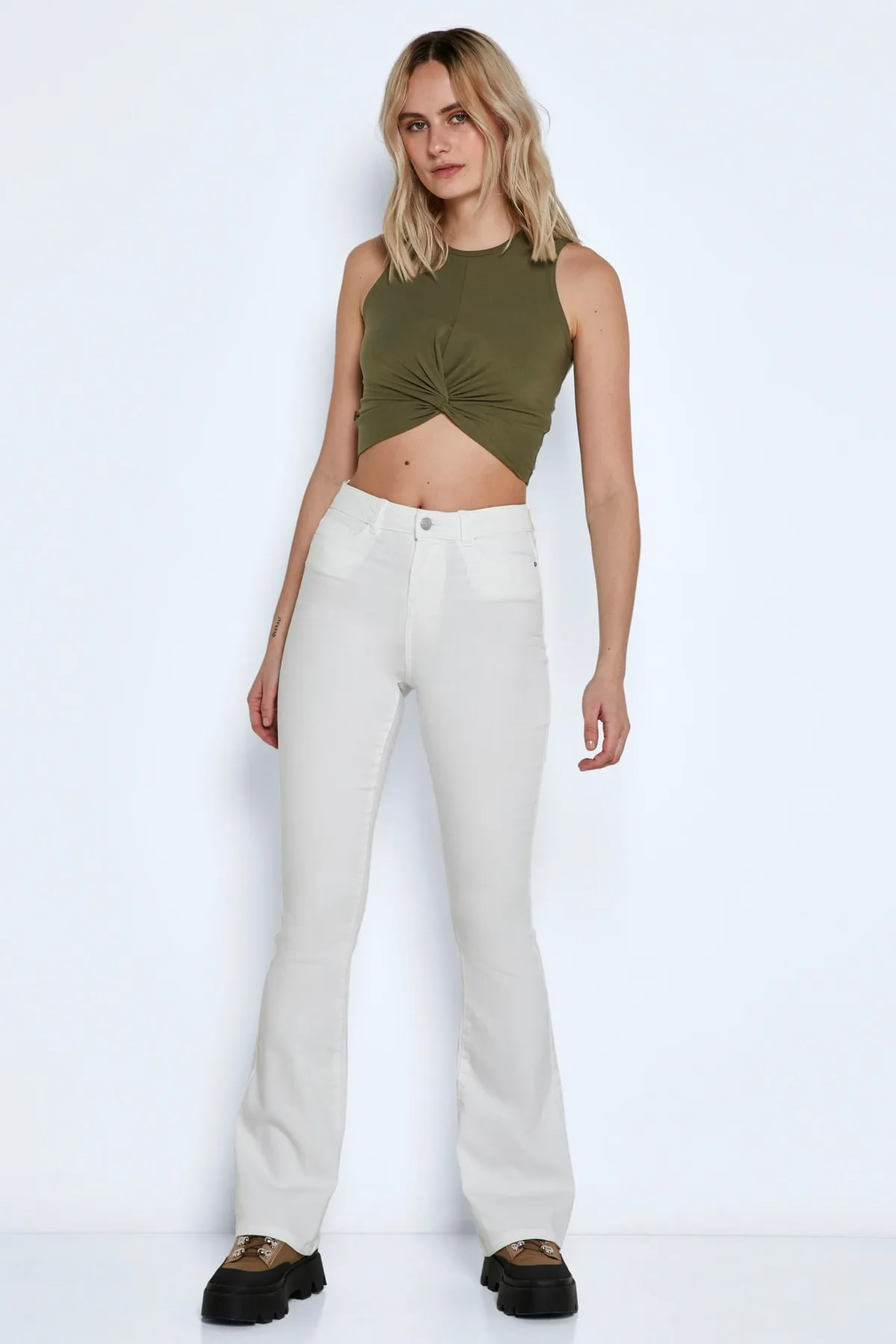 Noisy May  Hellweiße Jeans für Damen/Mädchen