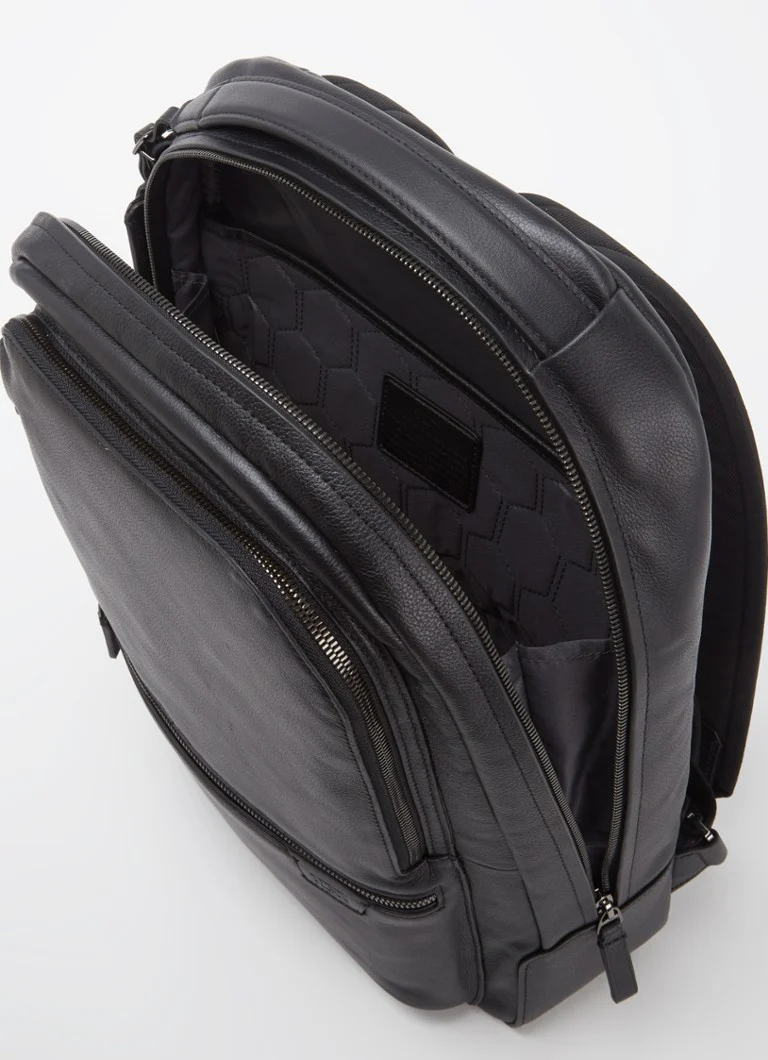 Zaino in pelle Tumi Harrison Bradner con scomparto per laptop da 14 pollici