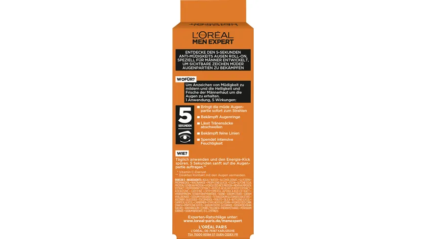 L'Oréal Men Expert Hydra Energy Booster Augenroller 10 ml