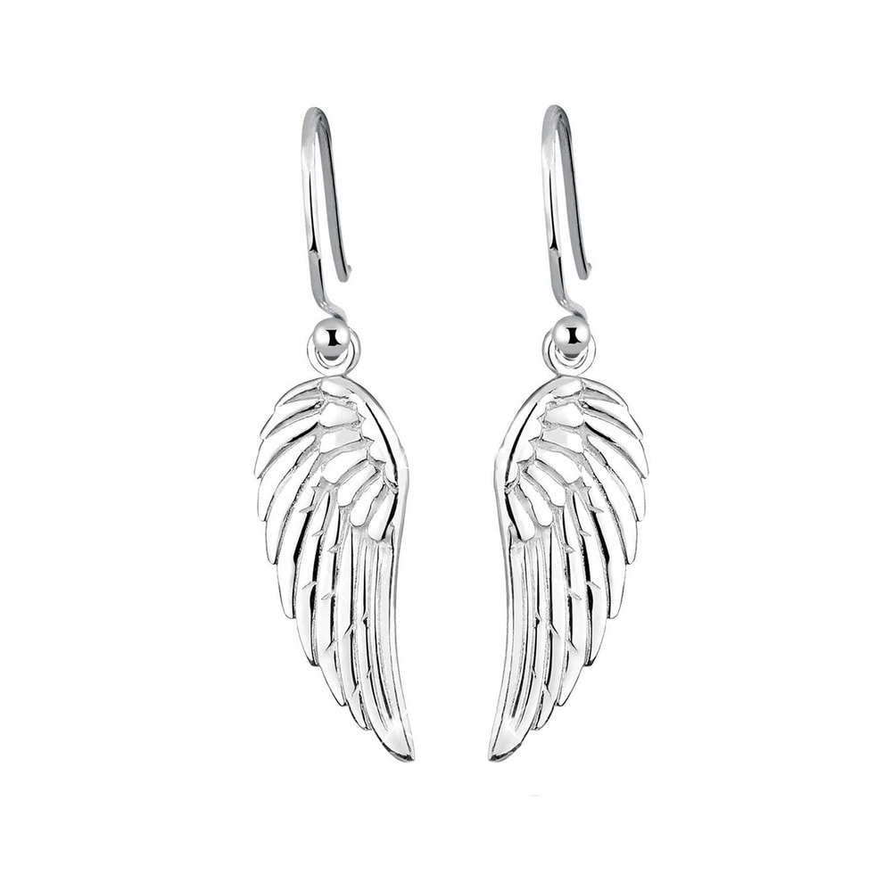 Elli Elli Boucles d'Oreilles Flügel Feminin Filigran 925 Silber Boucles d'oreilles
