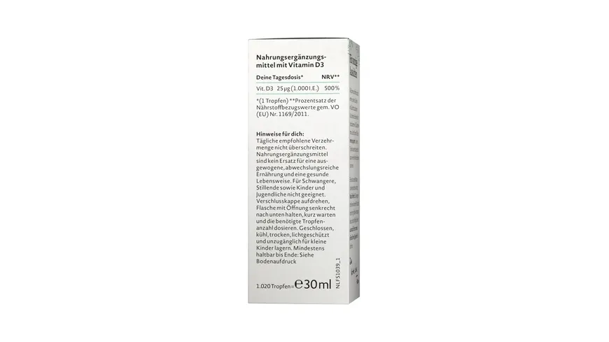 NATURE LOVE Vitamin D3 1000 30 ml