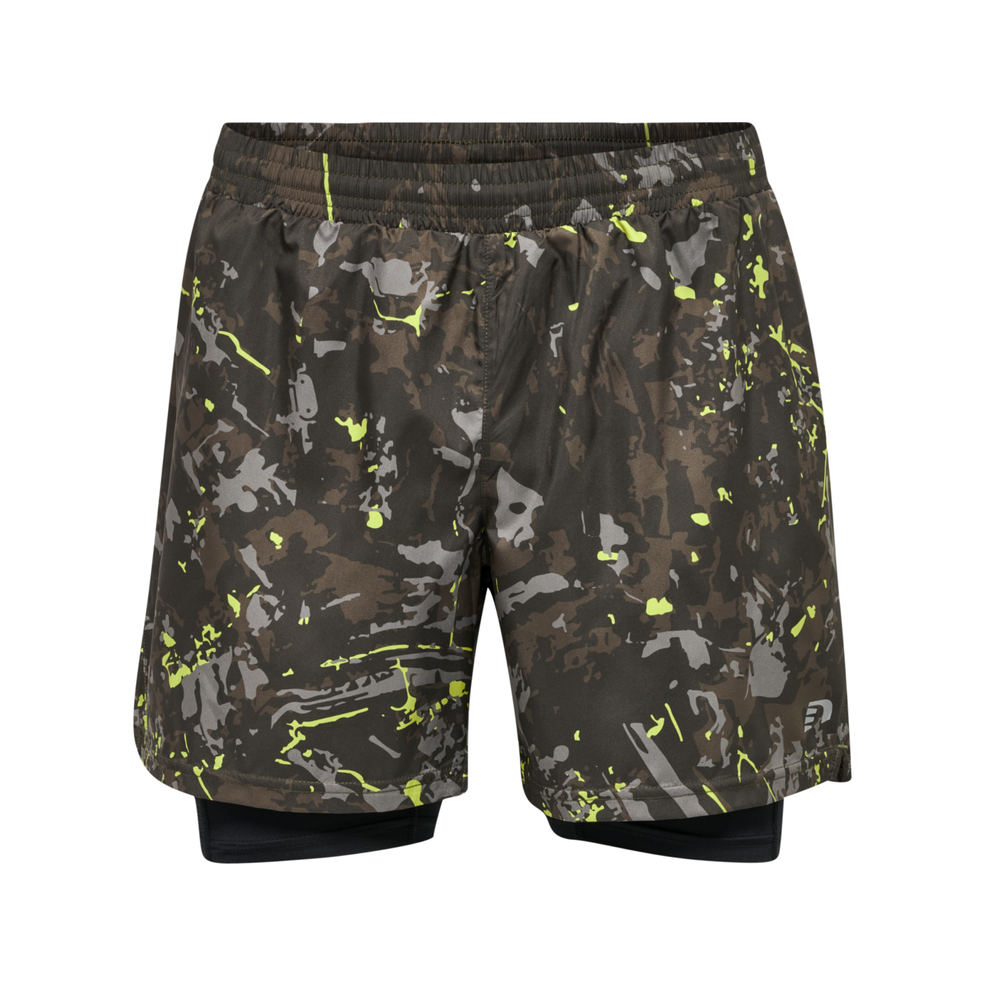 Newline Kansas 2-IN-1 Short Schwarz Grün F8217