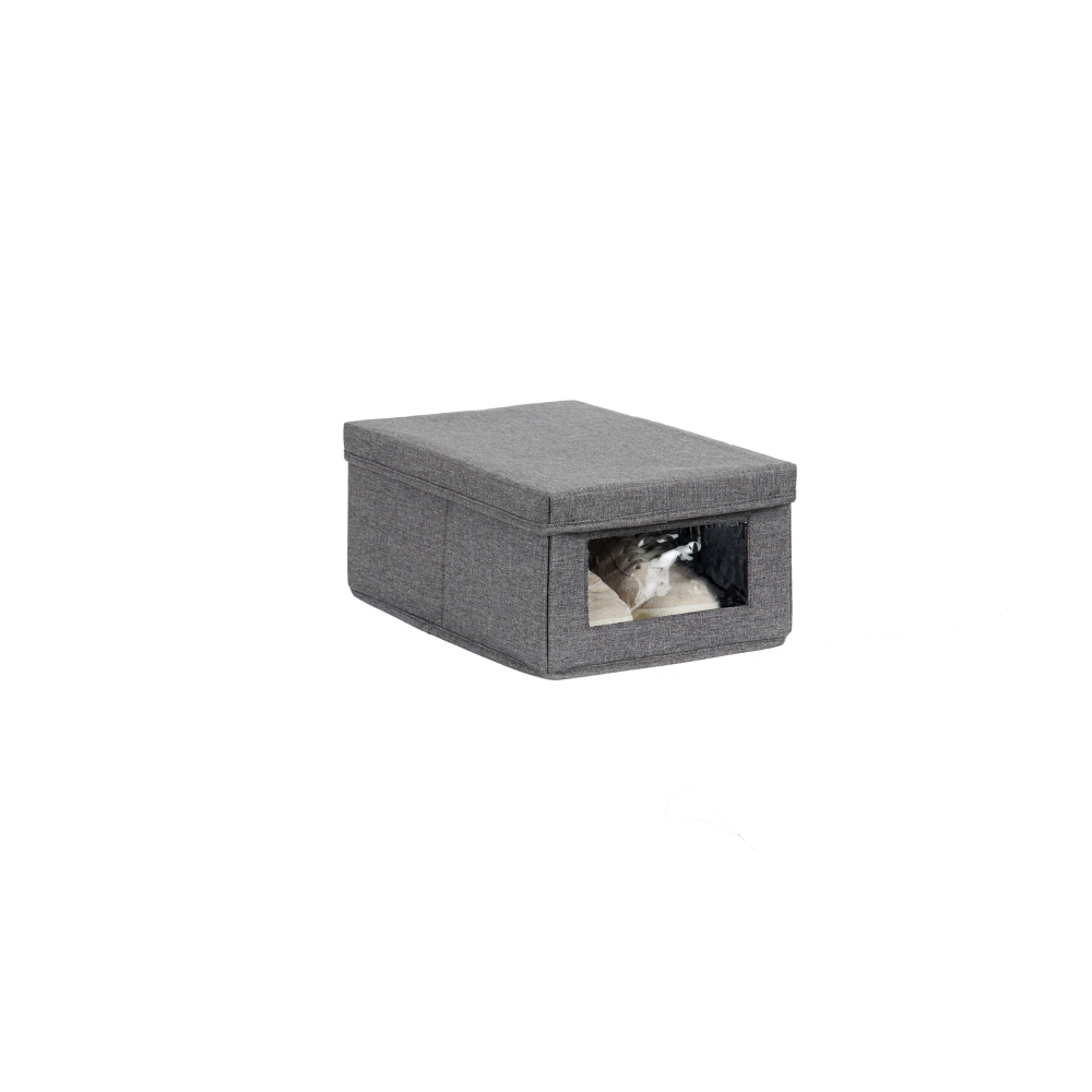 Schuhbox Premium Grau meliert