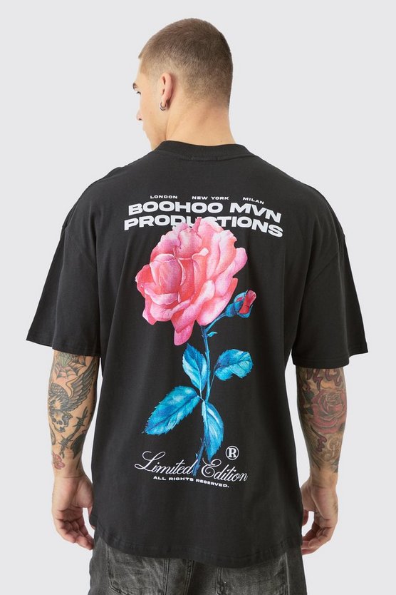 Florales Oversize T-Shirt