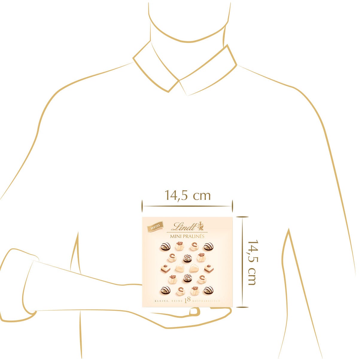 MINI PRALINÉS Weiß, 90g