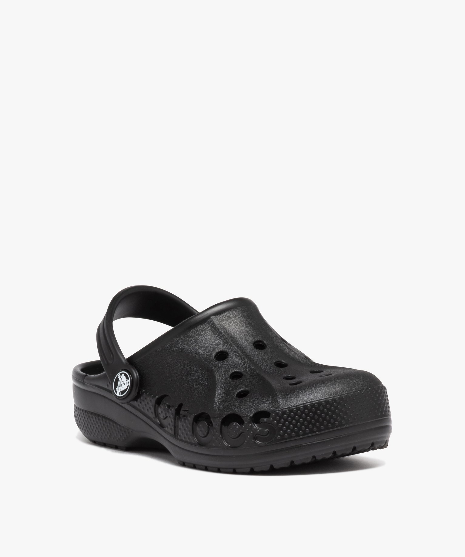 Sabots souples fille unis avec perforations - Crocs noir | GEMO