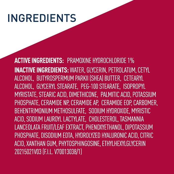 Crème hydratante apaisante contre les démangeaisons (chlorhydrate de pramoxine)